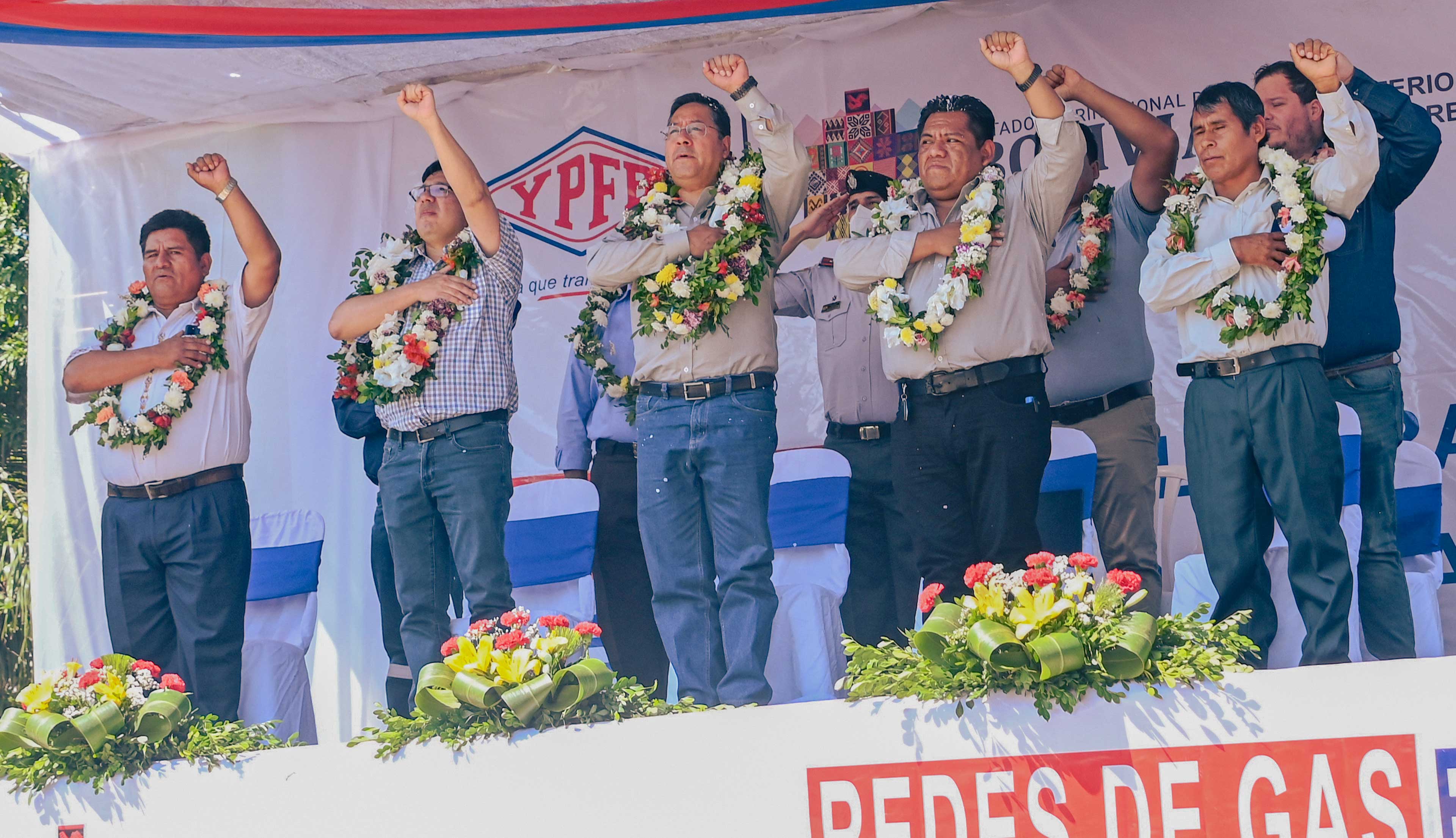 PRESIDENTE DEL ESTADO PLURINACIONAL DE BOLIVIA LUIS ARCE CATACORA PRESENTE EN YAPACANÍ