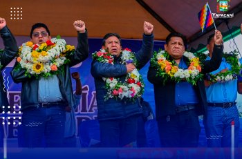 EL ALCALDE RECIBIÓ AL VICEPRESIDENTE DEL ESTADO PLURINACIONAL DE BOLIVIA DAVID CHOQUEHUANCA