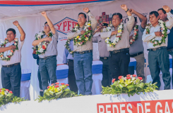 PRESIDENTE DEL ESTADO PLURINACIONAL DE BOLIVIA LUIS ARCE CATACORA PRESENTE EN YAPACANÍ